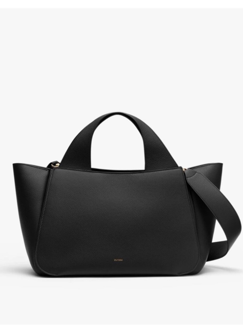 Cuyana Mila Satchel in Black